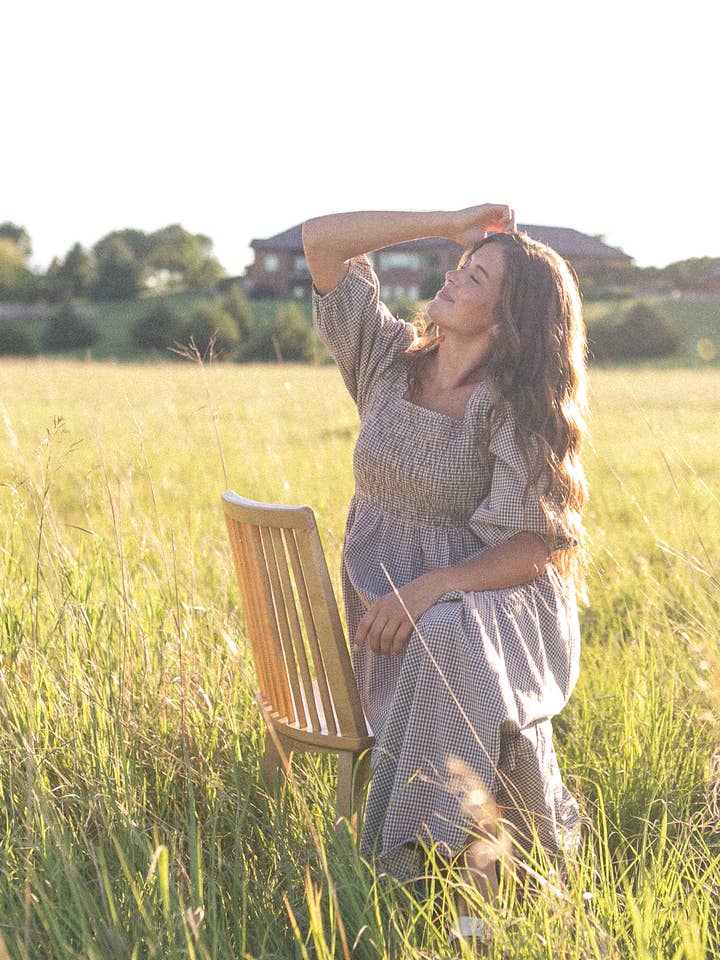 Inherit Clothing Company - Wholesale Dress - Women's - Womens Kayleen Gingham Maxi Dress Fall 7