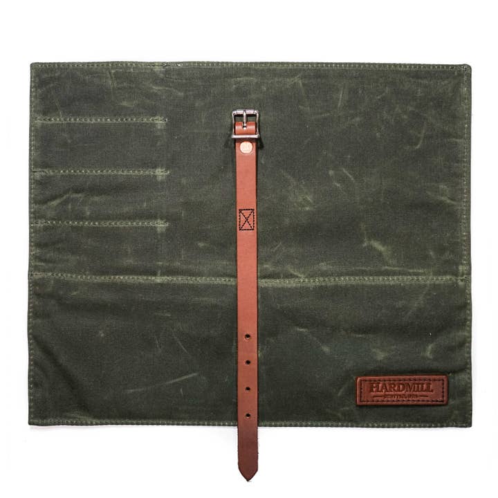 Hardmill - Wholesale Knife Storage - Waxed Canvas Compact Knife Roll6