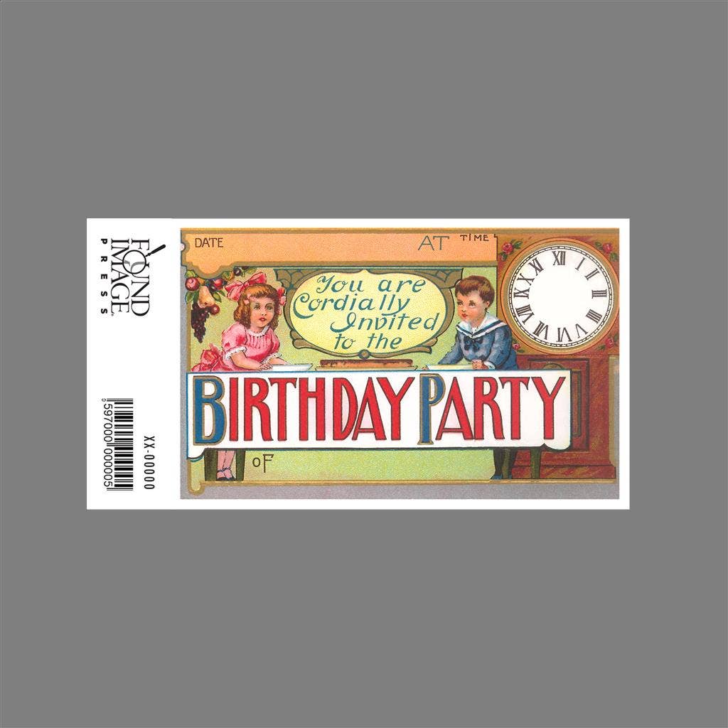 Found Image Press - Wholesale Sticker - Sticker IO-09 Birthday Invitation1