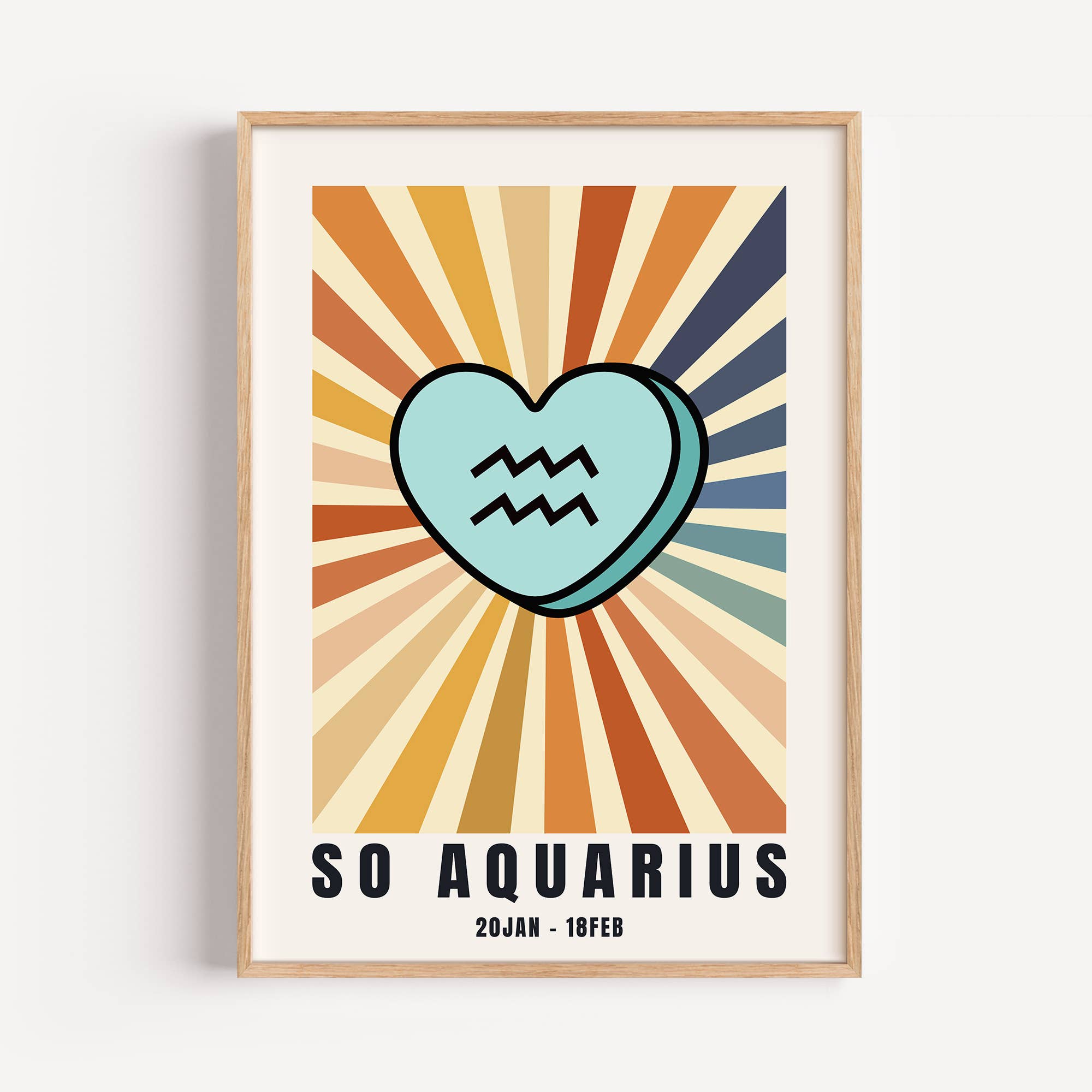 Timmy Loves - Wholesale Art Print - So Your Star Sign | Sunburst Zodiac Star Sign A3 Art Print10