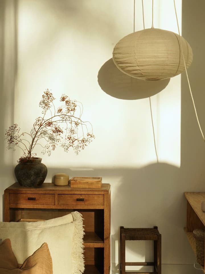 Dome Shade in Taupe Linen for wholesale by Lumiere Shades