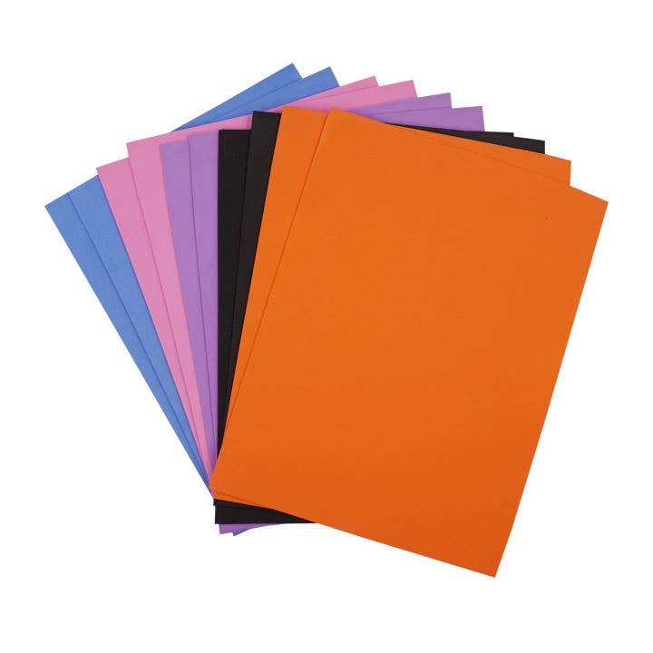 Angels Craft - Wholesale Craft Supplies - Craft Foam Sheets, assorted colors, 5.5x8.5-inch, 10-ct