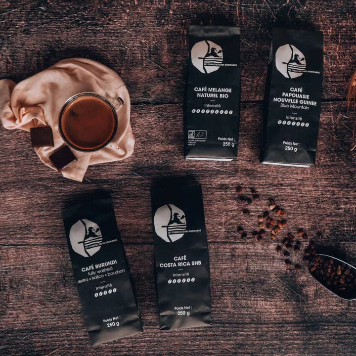 Set di 4 caffè Discovery per la vendita all'ingrosso da parte di Les Torréfacteurs Normands