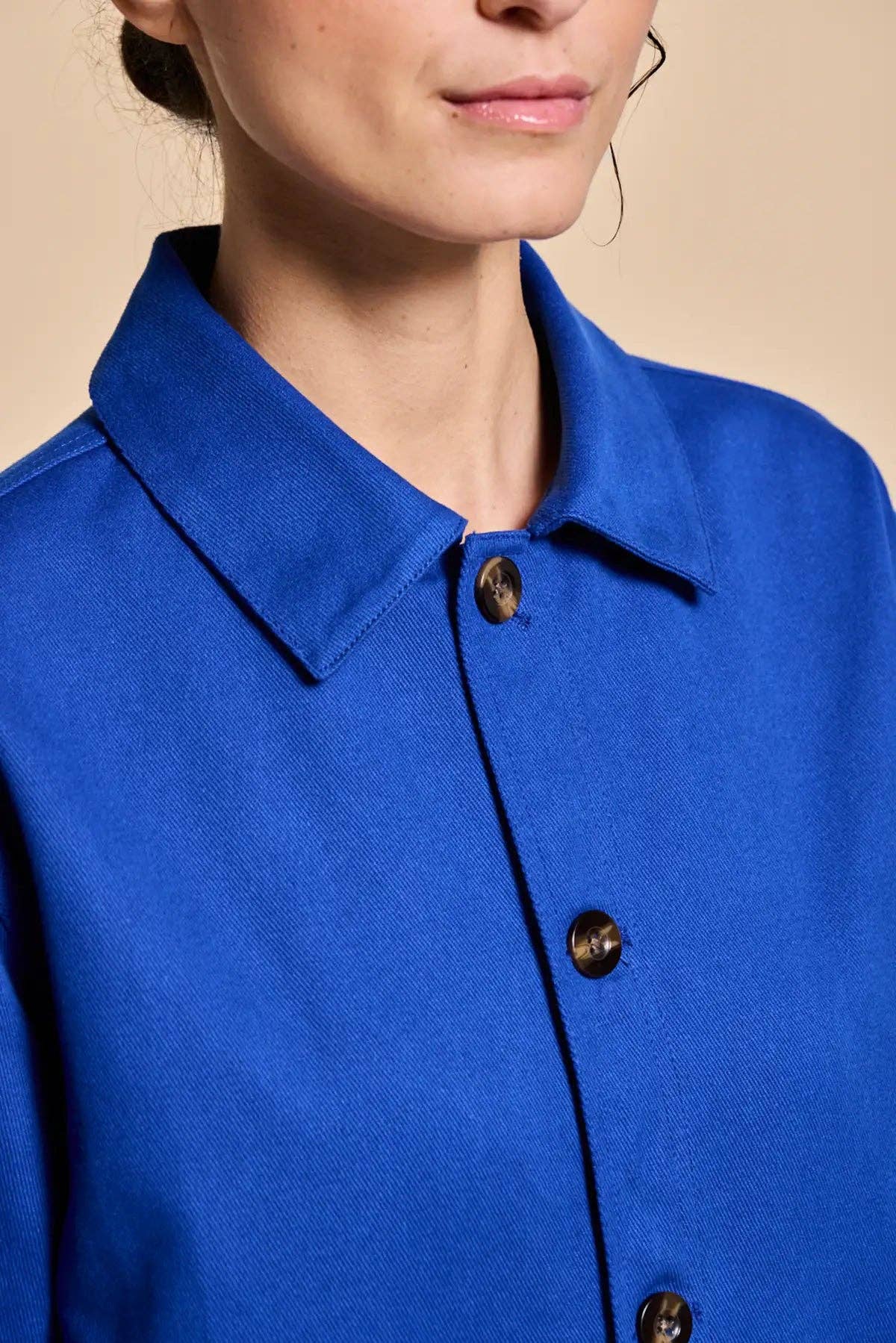 Hindbag - Wholesale Jacket - Men's - Marcel Electric Blue Mixed Jacket5