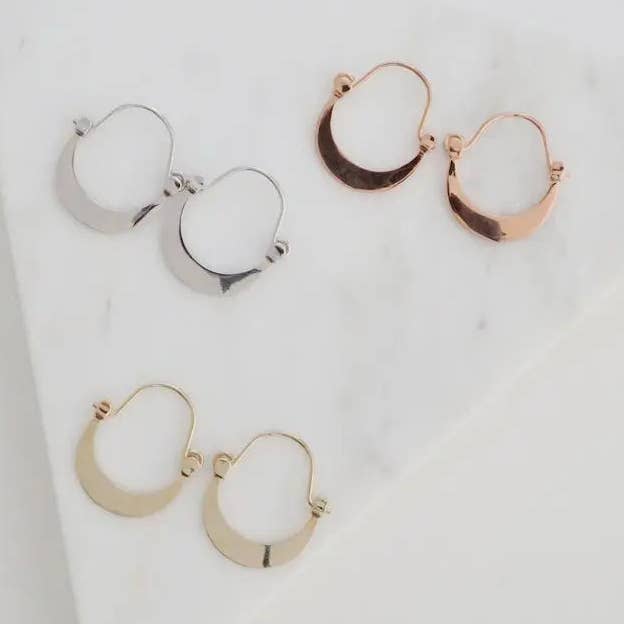 Presley Moon Hoops for wholesale by Honeycat Jewelry