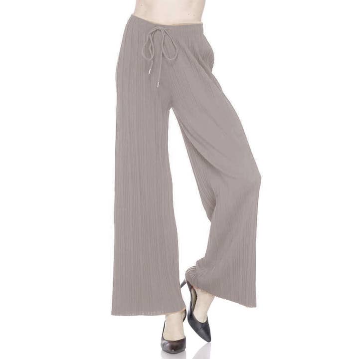The Magic Scarf Company - Wholesale Pants - Women's - 902T - Pleated (No Hem) Twill Pants1