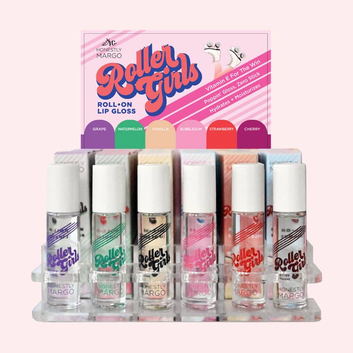 Honestly Margo - Wholesale Lip Gloss - Roller Girls Roll-On Lipgloss Starter Pack