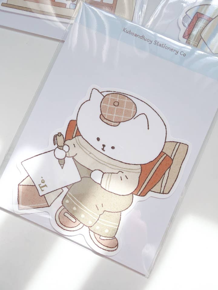 Kuboandlucy Stationery Co x Idiot Sandwich | Letter Writing Vinyl Sticker for wholesale by Kuboandlucy Stationery Co