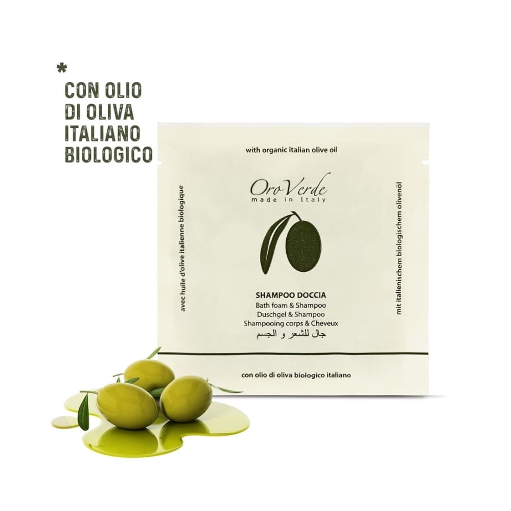 Flexi Amenities - Wholesale 2-in-1 Shampoo & Body Wash - Oroverde bathroom courtesy set for Hotel and B&B Made in Italy3