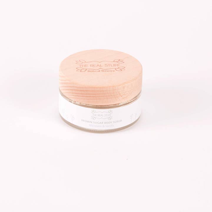 Mandarin & Vanilla Brown Sugar Body Scrub - 10 Units for wholesale by The Real Stuff Organic Skincare