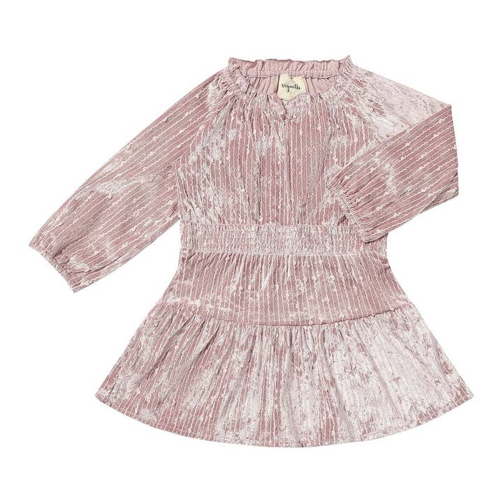 Willow-kjole i rosensequinsfløjl for engroshandel hos Vignette