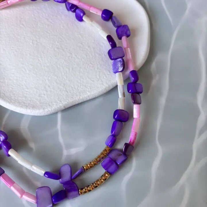 OE! - Wholesale Beaded/Pearl Necklace - Seashell Harmony - collana11