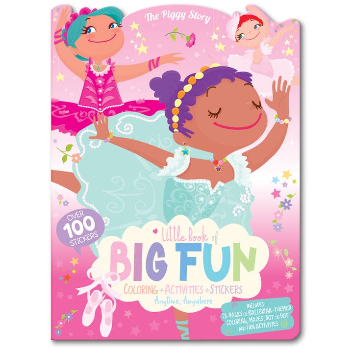 Girl Nation - Wholesale Coloring Book - Kids & Baby - Little Book of Big Fun Activity Book | Pretty Ballerinas