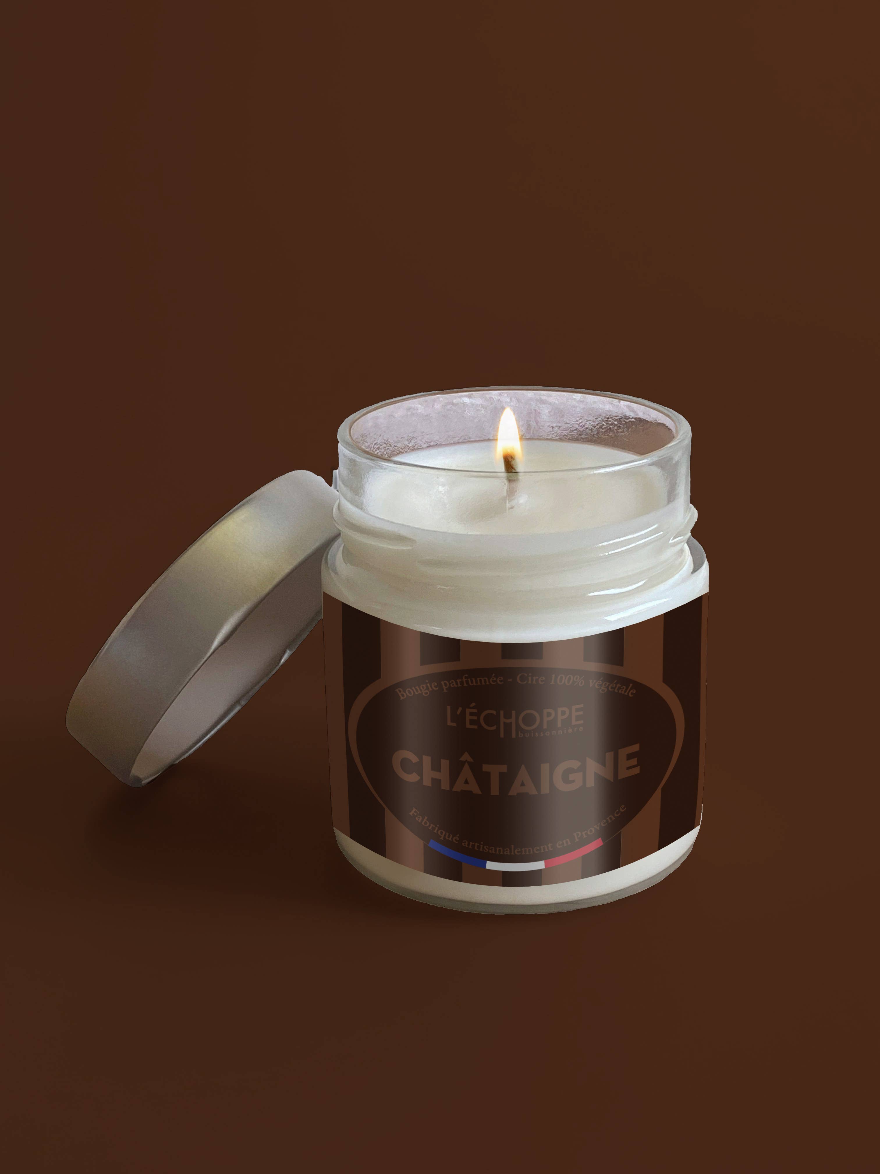L'Échoppe Buissonnière - Wholesale Jar/Filled Candle - Chestnut - Scented Candle 180g Winter Christmas End of Year1