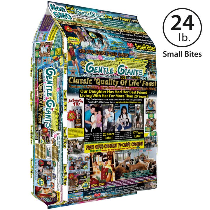 24 lb Gentle Giants Chicken Natural Non-GMO Dog & Puppy Dry for wholesale by Gentle Giants Products