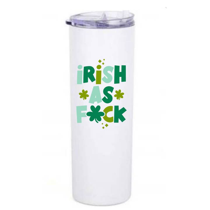 Gobelet isotherme Funny St. Patrick's Day, Coffee Traveler pour la vente par Fbombs & Booze