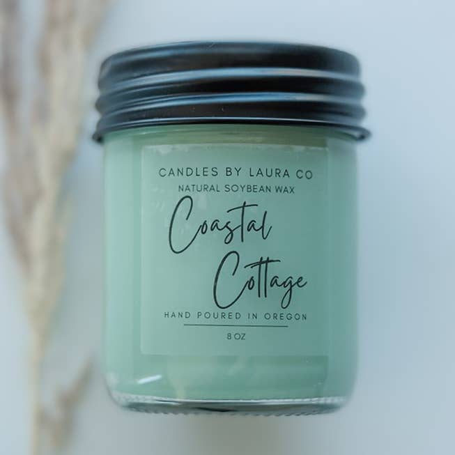 Coastal Cottage Soy Jar Candle for wholesale by Candles By Laura