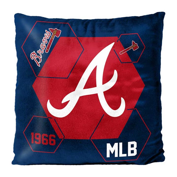 The Northwest Group - Wholesale Throw/Decorative Pillow - MLB Braves CONNECTOR - Velvet Pillow