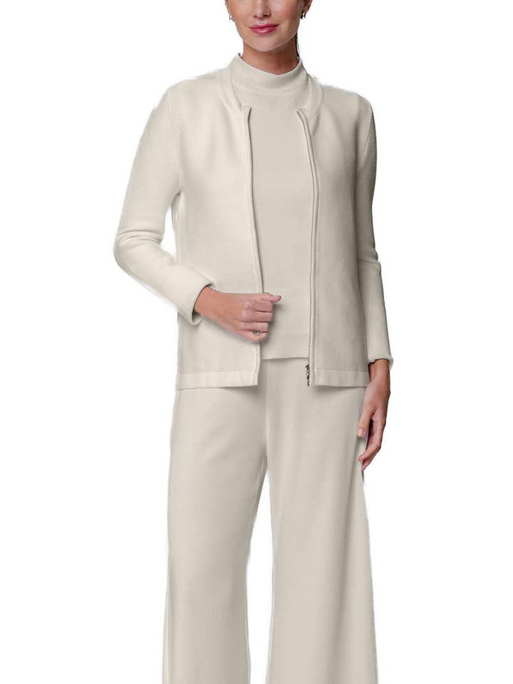 Chaqueta Meg de punto rizado; beige para venta al por mayor de Biana