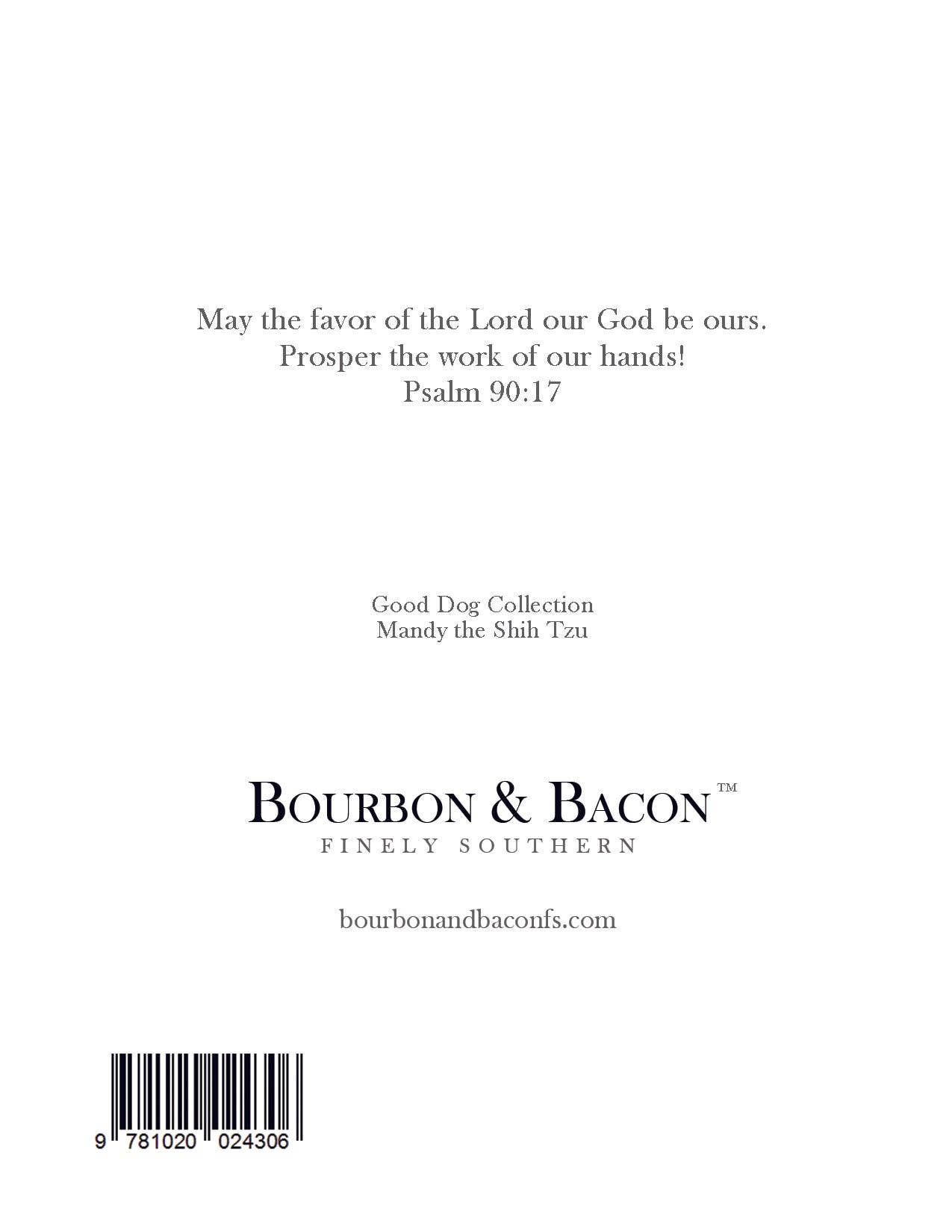 Bourbon & Bacon - Wholesale Stationery/Notecard Set - Shih Tzu Note Cards1