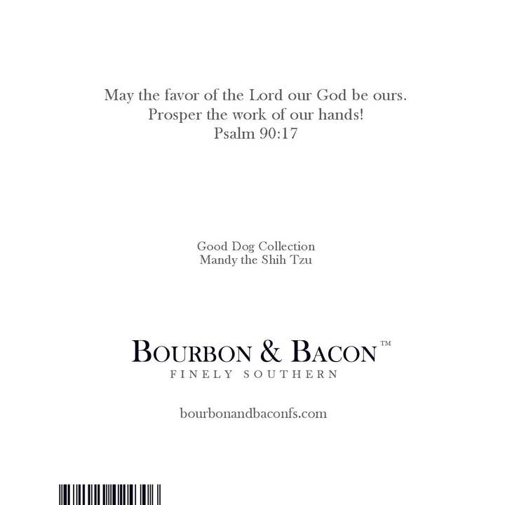 Bourbon & Bacon - Wholesale Stationery/Notecard Set - Shih Tzu Note Cards1