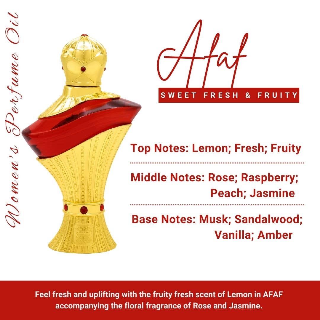NASEEM - Wholesale Perfume/Eau de Toilette - AFAF Perfume Oil Sweet Fresh & Fruity Women's Fragrance1
