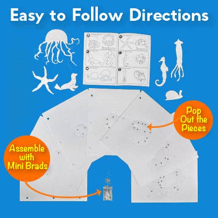 EyeConnect Crafts - Wholesale DIY Craft Kit - Kids - 3D Tunnel Book: OCEAN (Deluxe Size)5