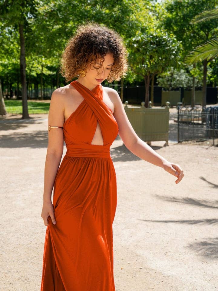 Two-position dress 22388 for wholesale by Invitadissimas