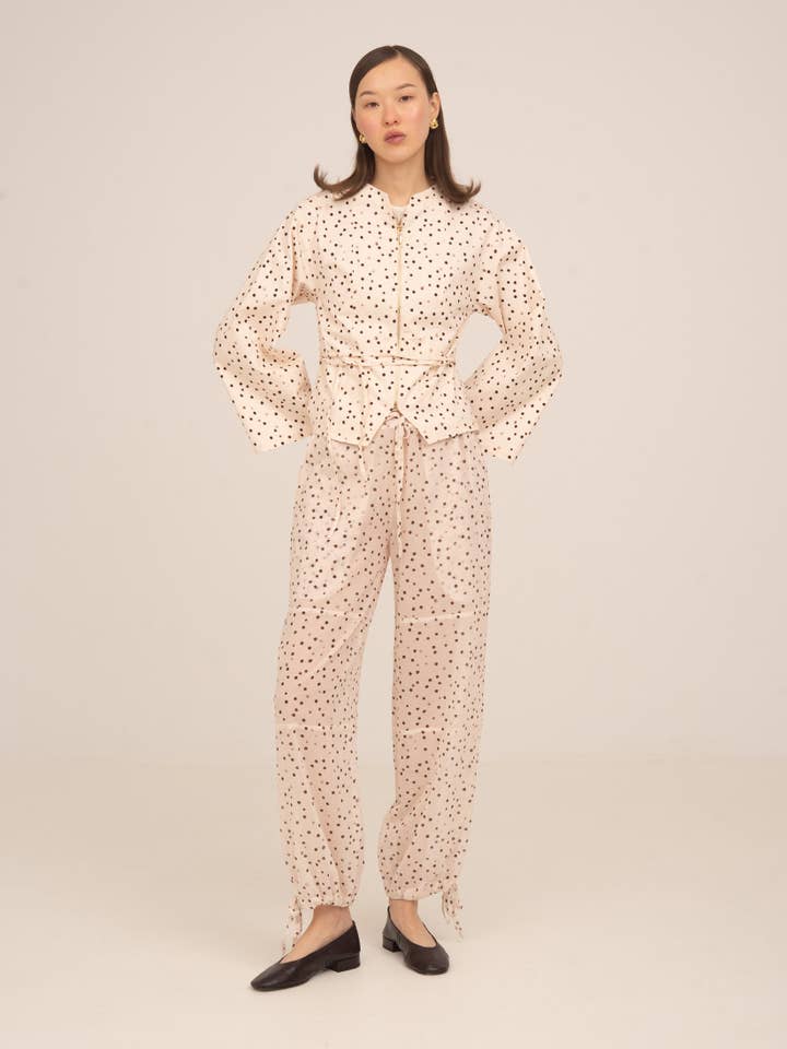 CARMEN SAYS - Wholesale Jacket - Women's - Chaqueta Fuji de lunares crema4