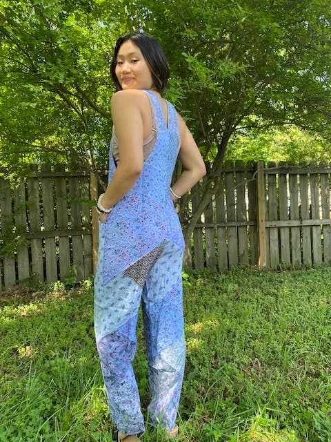 Blue Sky - Wholesale Overalls - Women's - 2227 Old School Overalls in Patchwork Rayon19