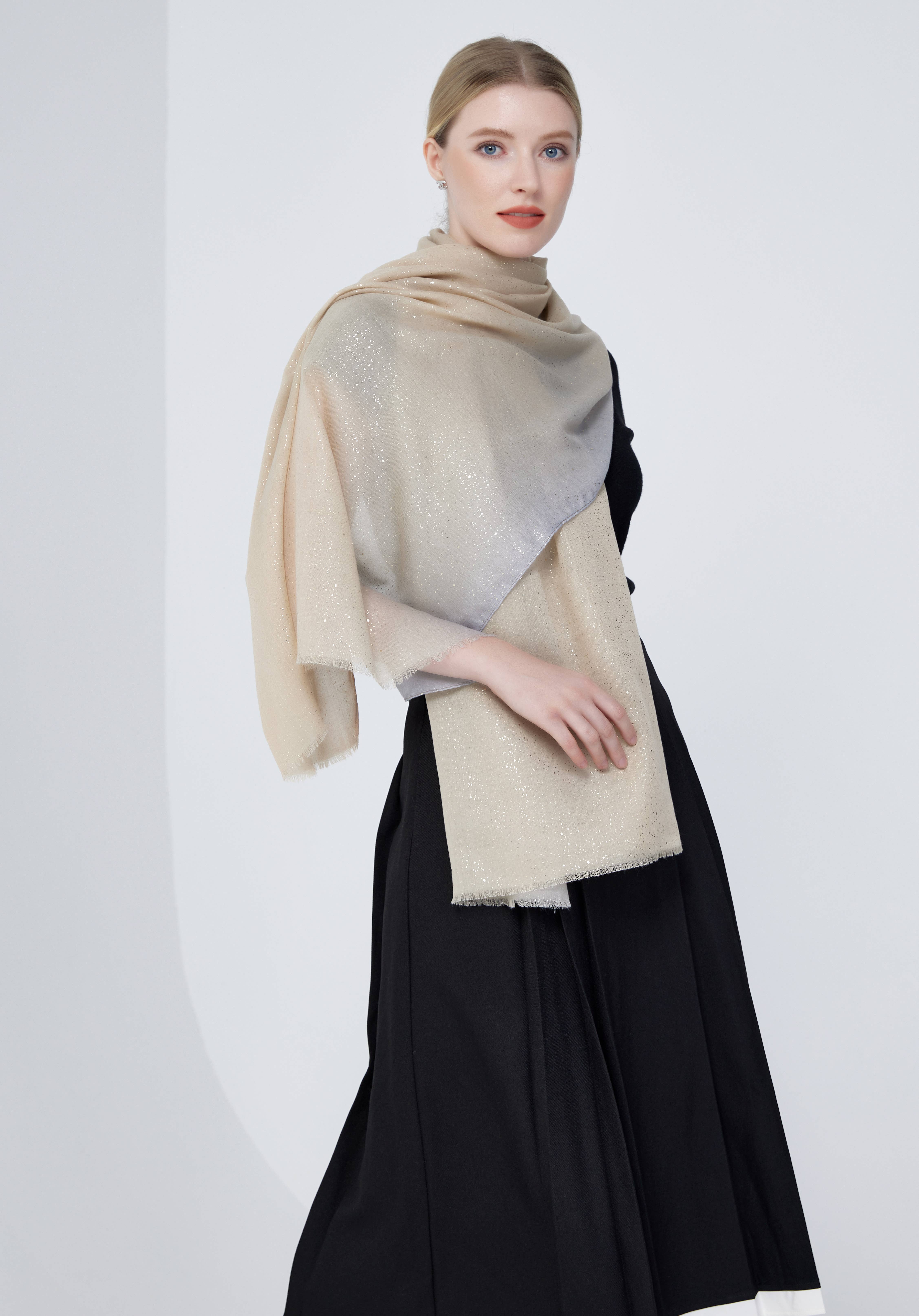 Aavion - Wholesale Sjaal - Dames - Elegante Glanzende Print Sjaal – Sjaals voor Vrouwen0