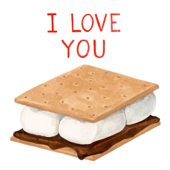 Dear Hancock - Wholesale Love Card - I Love You S'more1