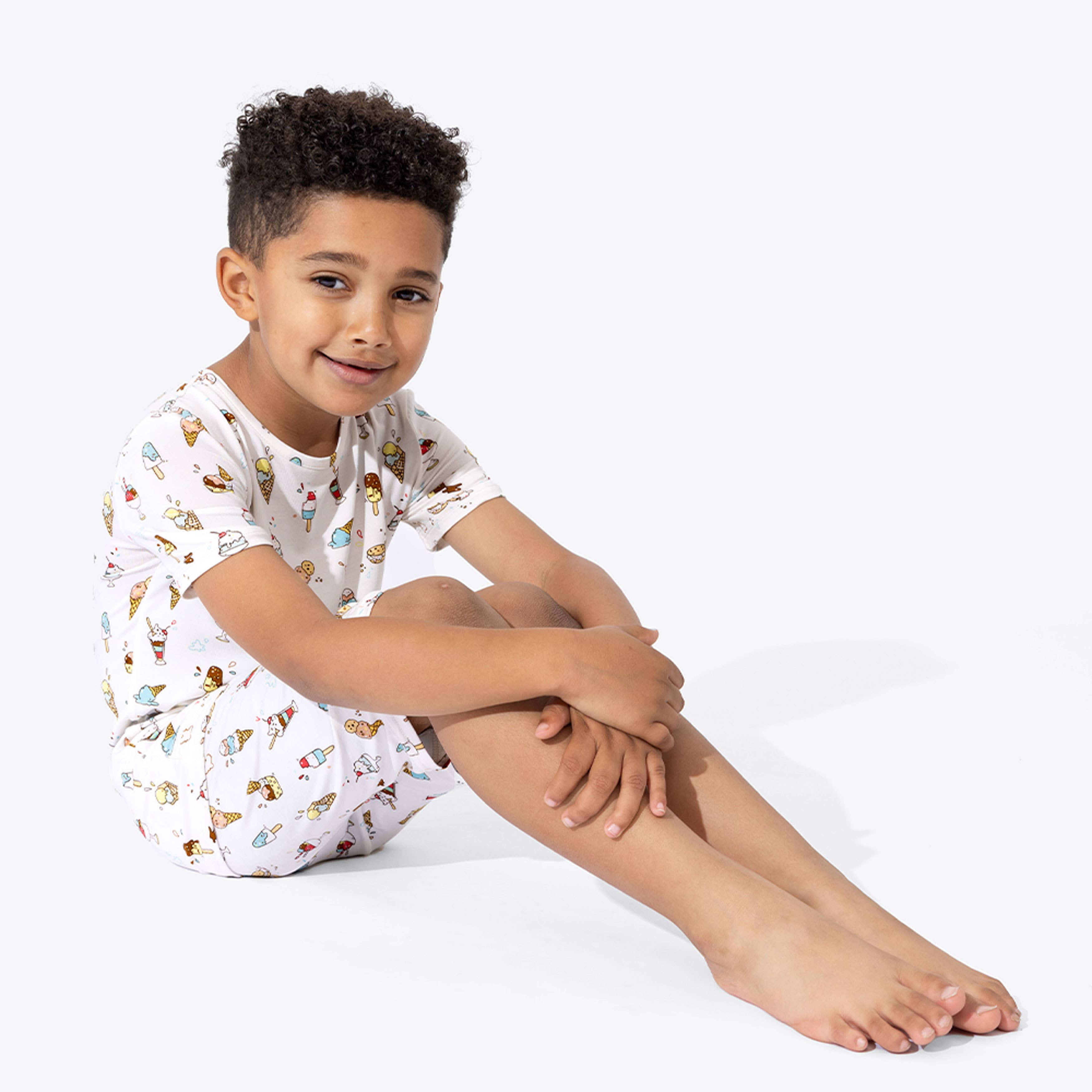Bellabu Bear - Wholesale Sleepwear Set - Kids - Ice Cream Bamboo Kids Short Set2
