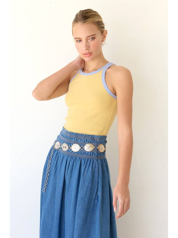RAISONNEL - Wholesale Tank Top - Women's - WASHED RINGER TANK TOP - RTK1009
