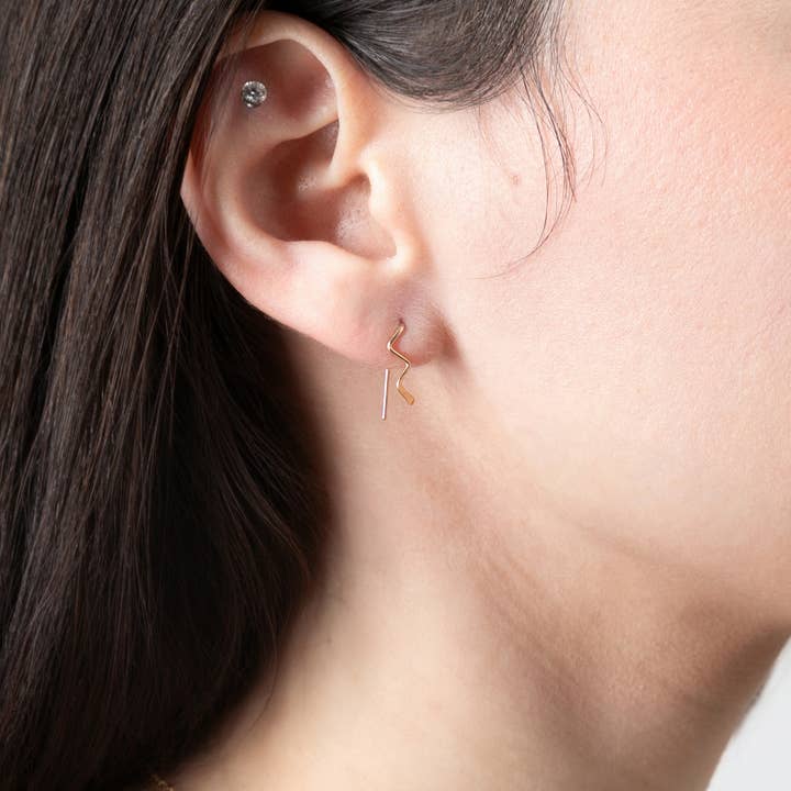 Forai - Wholesale Dangle Earrings - Zun Zuun Threader Earrings in 14k Gold Filled1