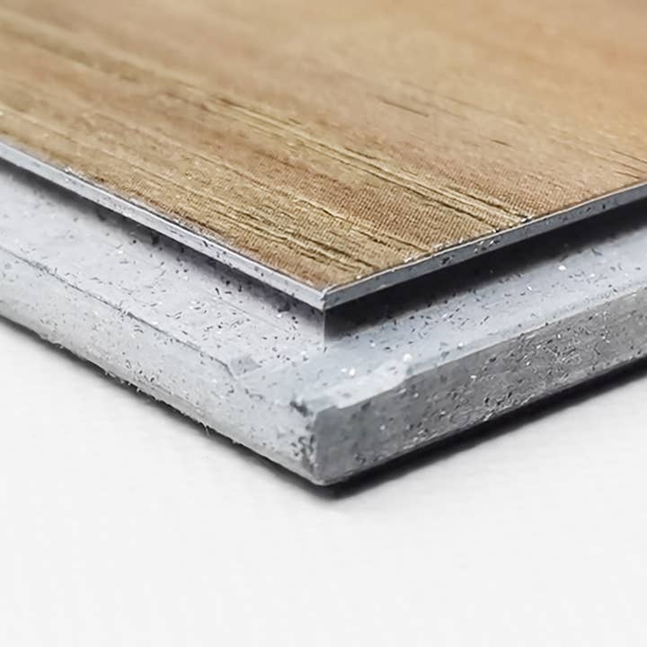 FIXTUREDISPLAYS - Wholesale Wall Tile - 5PK 12 Sq.Ft Interlocking Luxury Vinyl Flooring Tile 48X7.2 Brick of Wood Grain 15970 Vinyl Flooring5