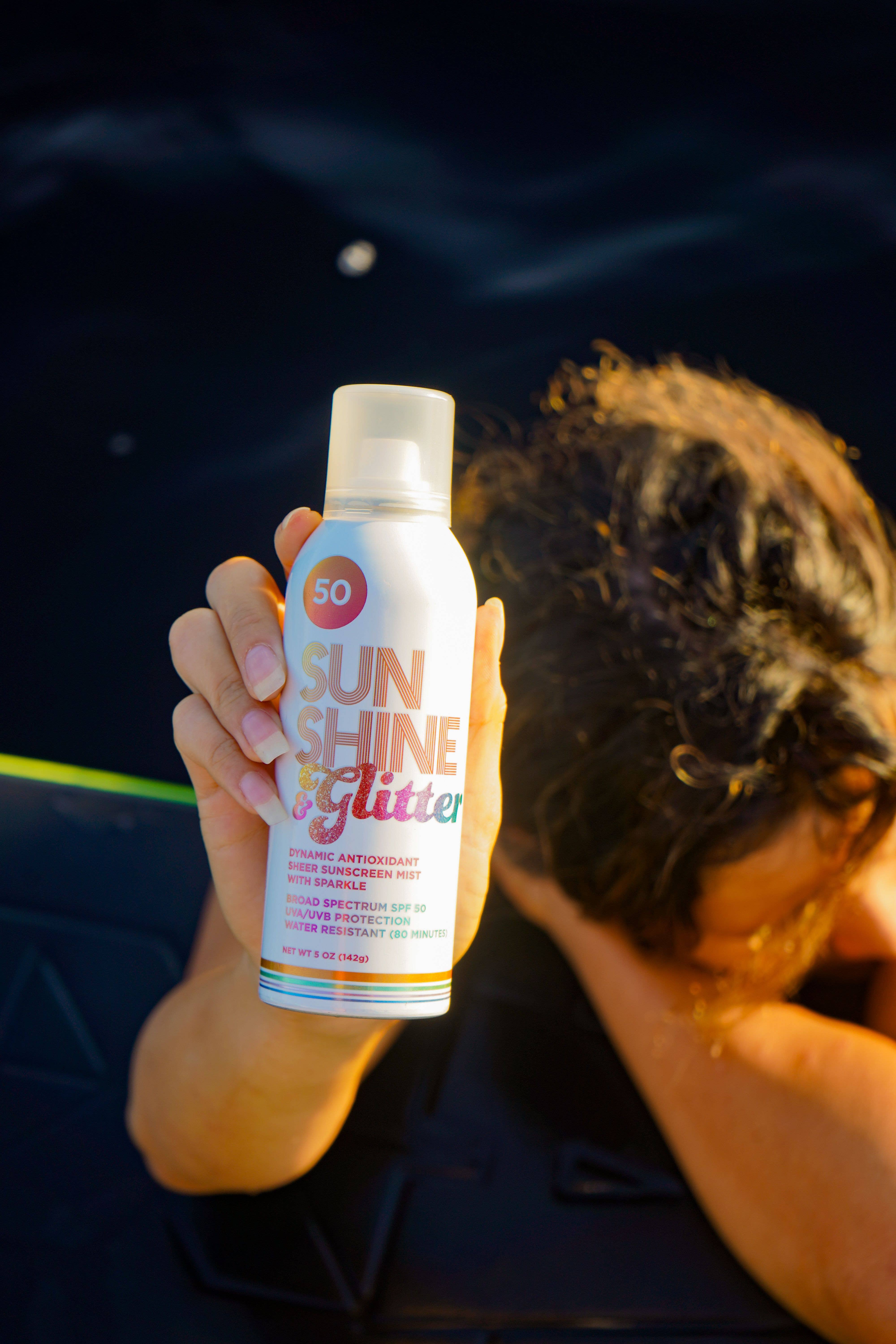 Sunshine & Glitter - Wholesale Sunscreen - Sunshine & Glitter SPARKLE SHIMMER Sport SPF 50 Mist7