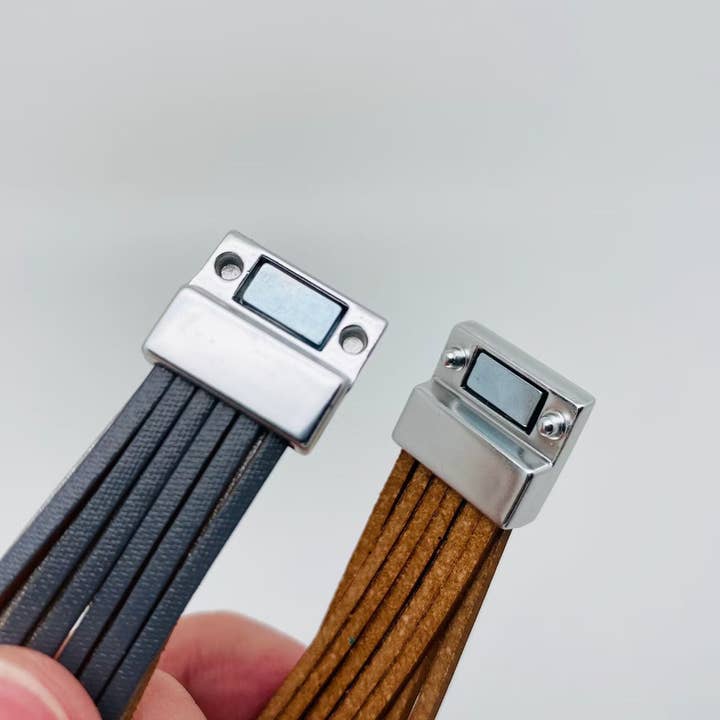 Mio Queena - Vendita all'ingrosso Bracciale a polsino - Bracciale in pelle PU a 2 colori con fibbia magnetica1