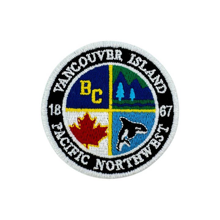 Northern Icons Creations INC - Wholesale Patch - Vancouver Island iron-on embroidery patch