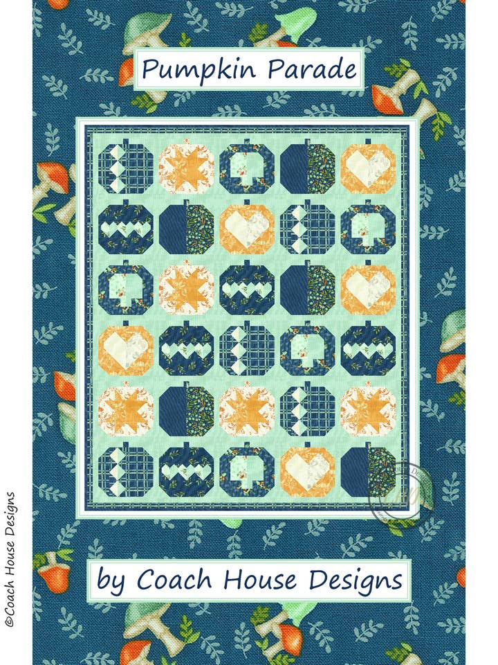 Kürbisparade-Quiltmuster für den Großhandel von Coach House Designs