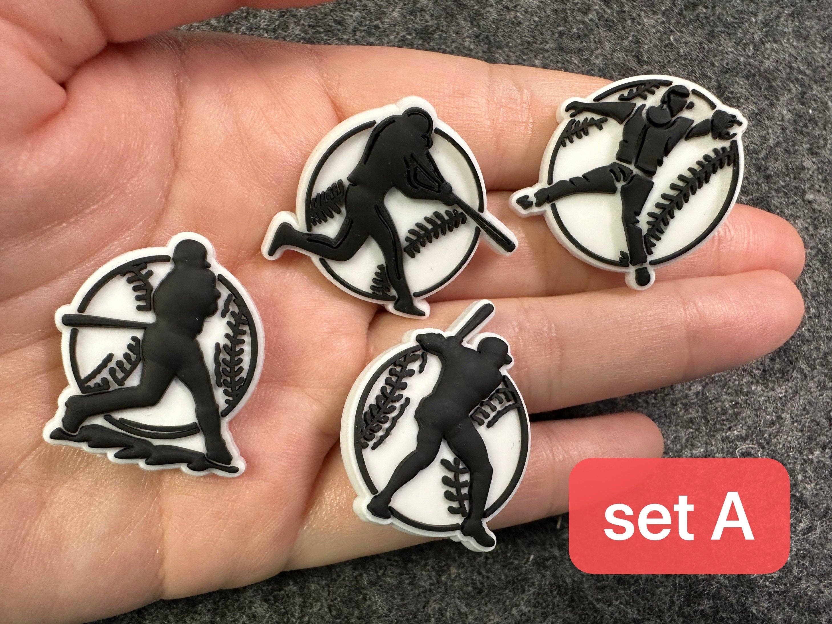 JuliesDecal – wholesale Shoe accessories – Pick your own Baseball theme shoe charms2