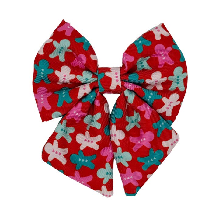 Gingerbread - Dog Sailor Bowtie for wholesale by Molly & Co.