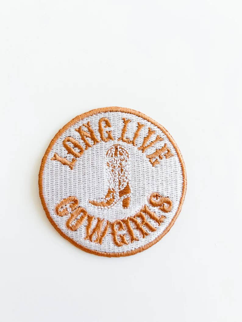 Field Trip Threads - Wholesale Patch - Long Live Cowgirls Embroidered Iron-On Patch Western