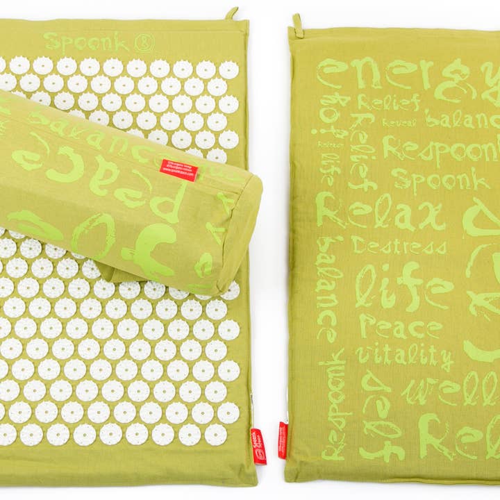 Spoonk Space Inc. - Wholesale Sleep/Eye Mask - 8 pc Acupressure Mats Regular in the hemp bag