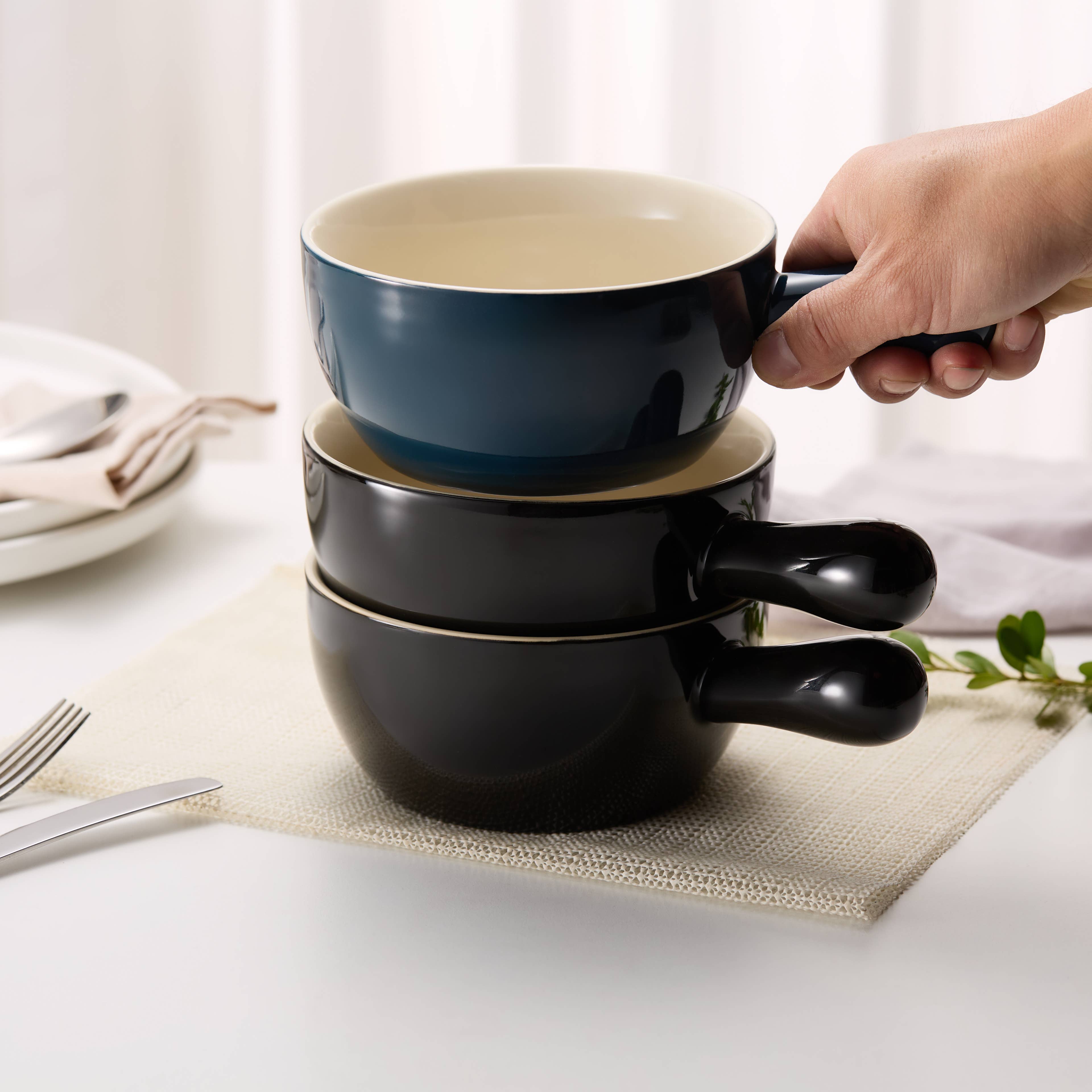 Kook - Wholesale Serve Bowl - Kook French Onion Soup Crocks, 24 oz, Set of 415