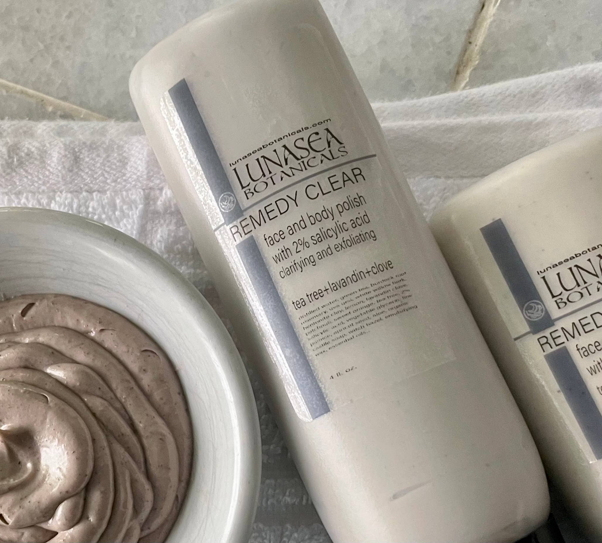 lunasea botanicals - Wholesale Facial Exfoliant/Scrub - Remedy Face and Body Polish with 2% salicylic acid1