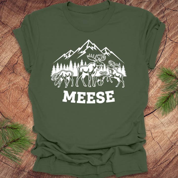 Meese Alce Camiseta por atacado de Wandering Owl Adventure Co.