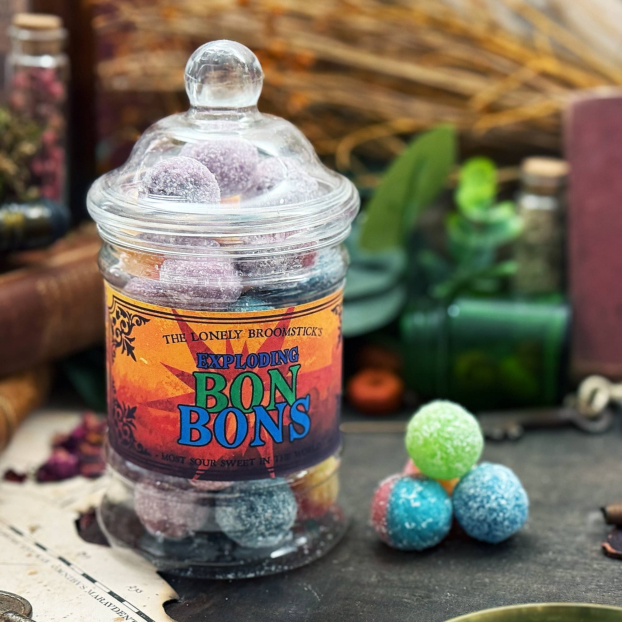 The Lonely Broomstick - Vente Bonbons durs - Bocal à Bon-Bons explosif0