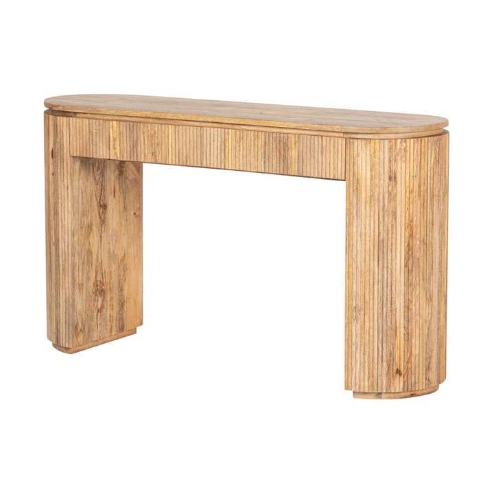 Consola em madeira de manga castanha Myra 140x40x80 cm por atacado de Ethan Chloe - GARPE GROUP - GARCIA PÉREZ Y CÍA S.L.