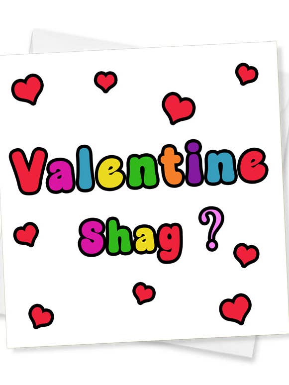 Valentine Shag? Carte de Saint-Valentin? pour la vente par Jeevesy Cards